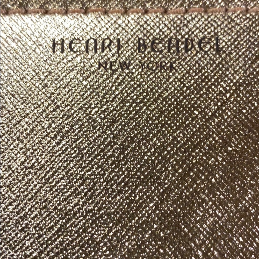 Henri Bendel Clutch..Rose Gold
